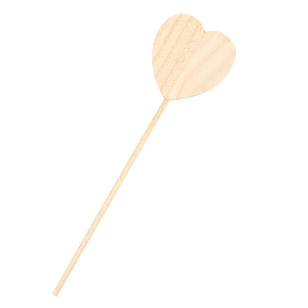 Unfinished Wooden Heart Wand – Craft, Decor & Costume Magic
