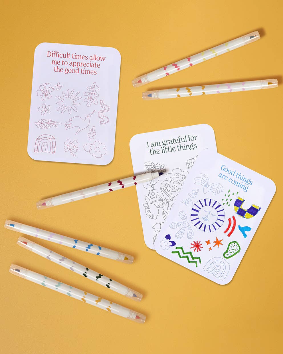 Color Your Own Affirmation Cards