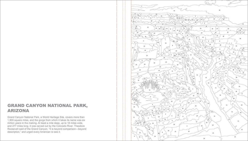 National Parks Color-by-Number by Editors of Thunder Bay Press