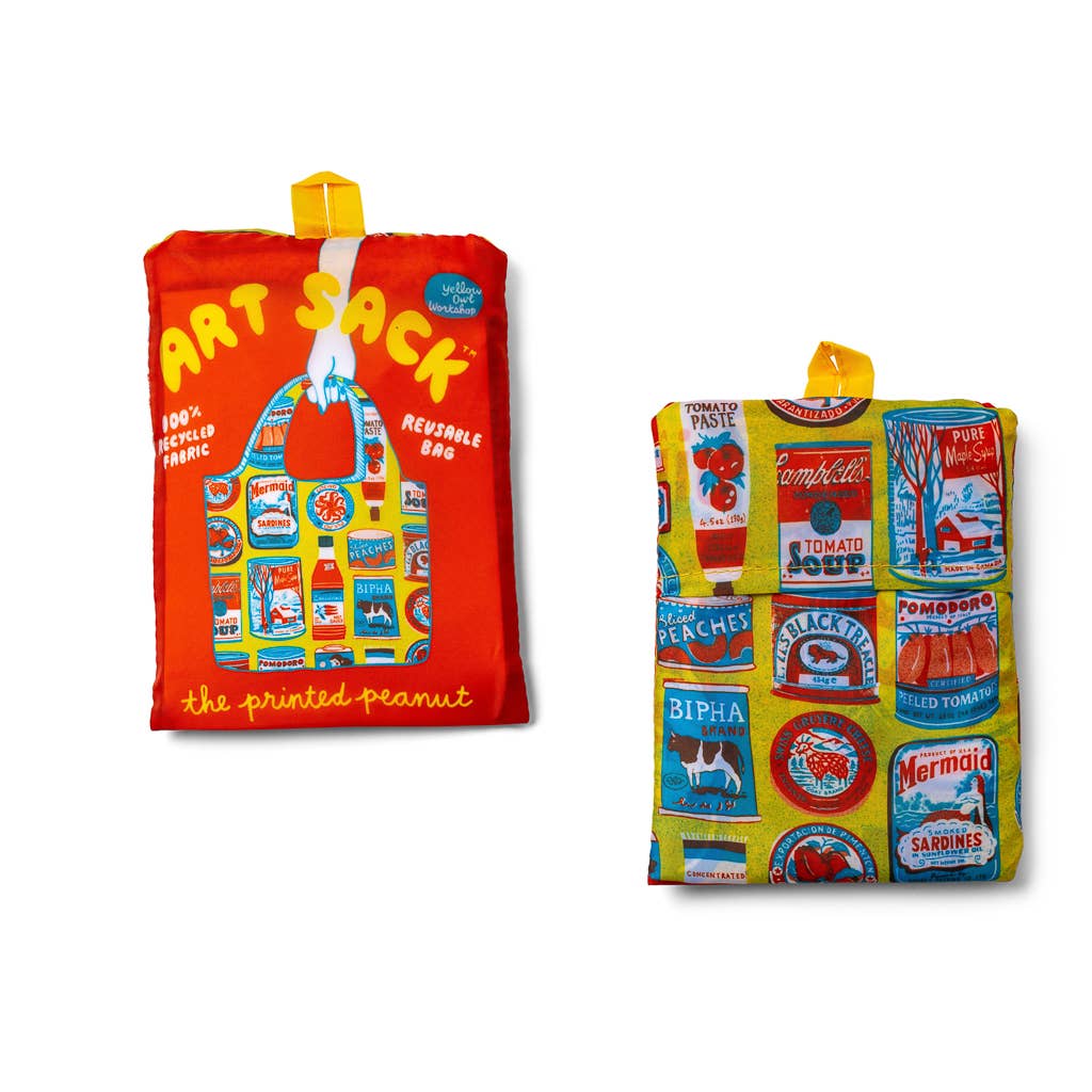 Tins Art Sack® by The Printed Peanut | Reusable Tote