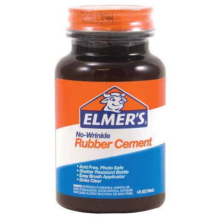 Elmer's No Wrinkle Rubber Cement 4oz