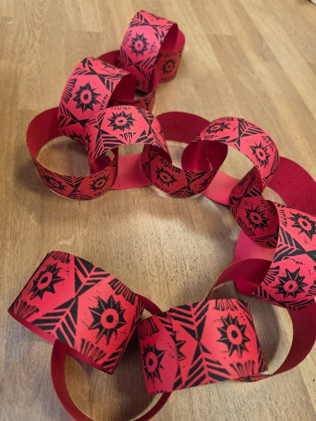 Block Print & Paper Chains: Adult Linocut Workshop