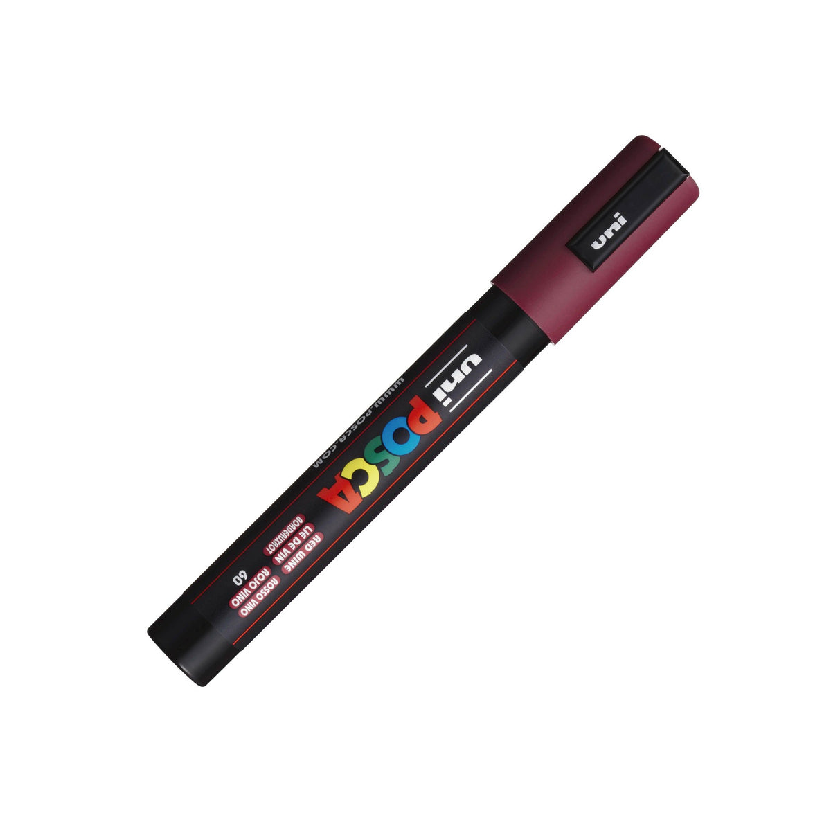 POSCA PC-5M Paint Marker, Red Wine (capped)