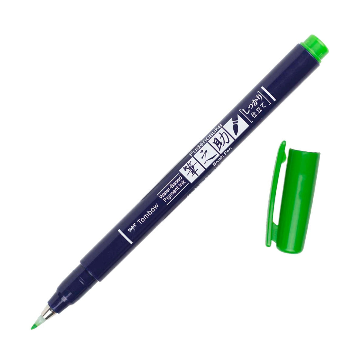 Tombow Fudenosuke Hard Tip Brush Pen, Green