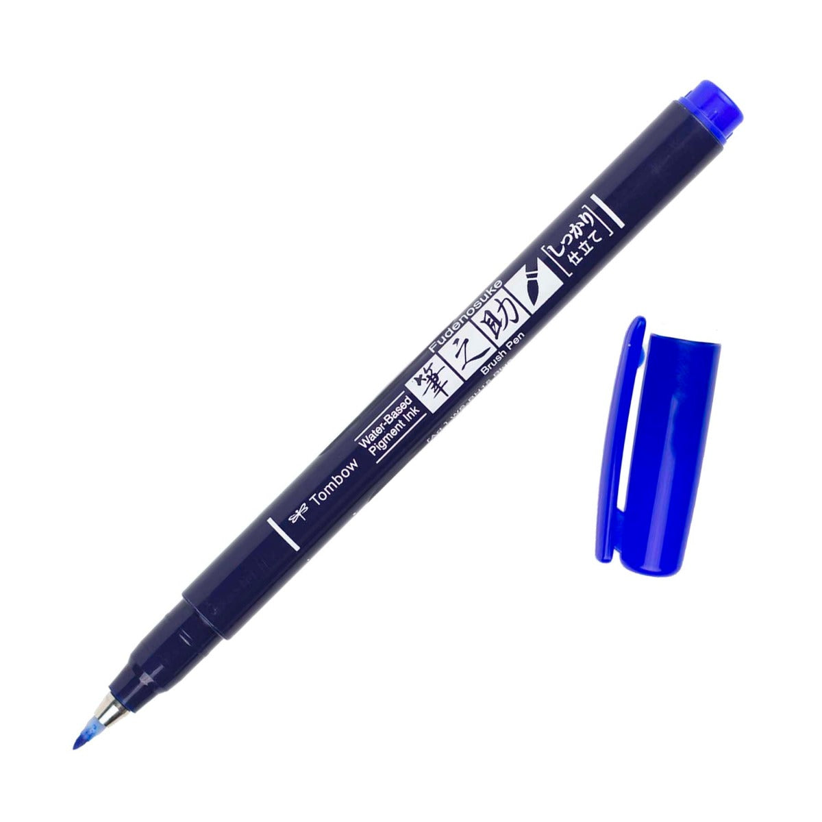 Tombow Fudenosuke Hard Tip Brush Pen, Blue