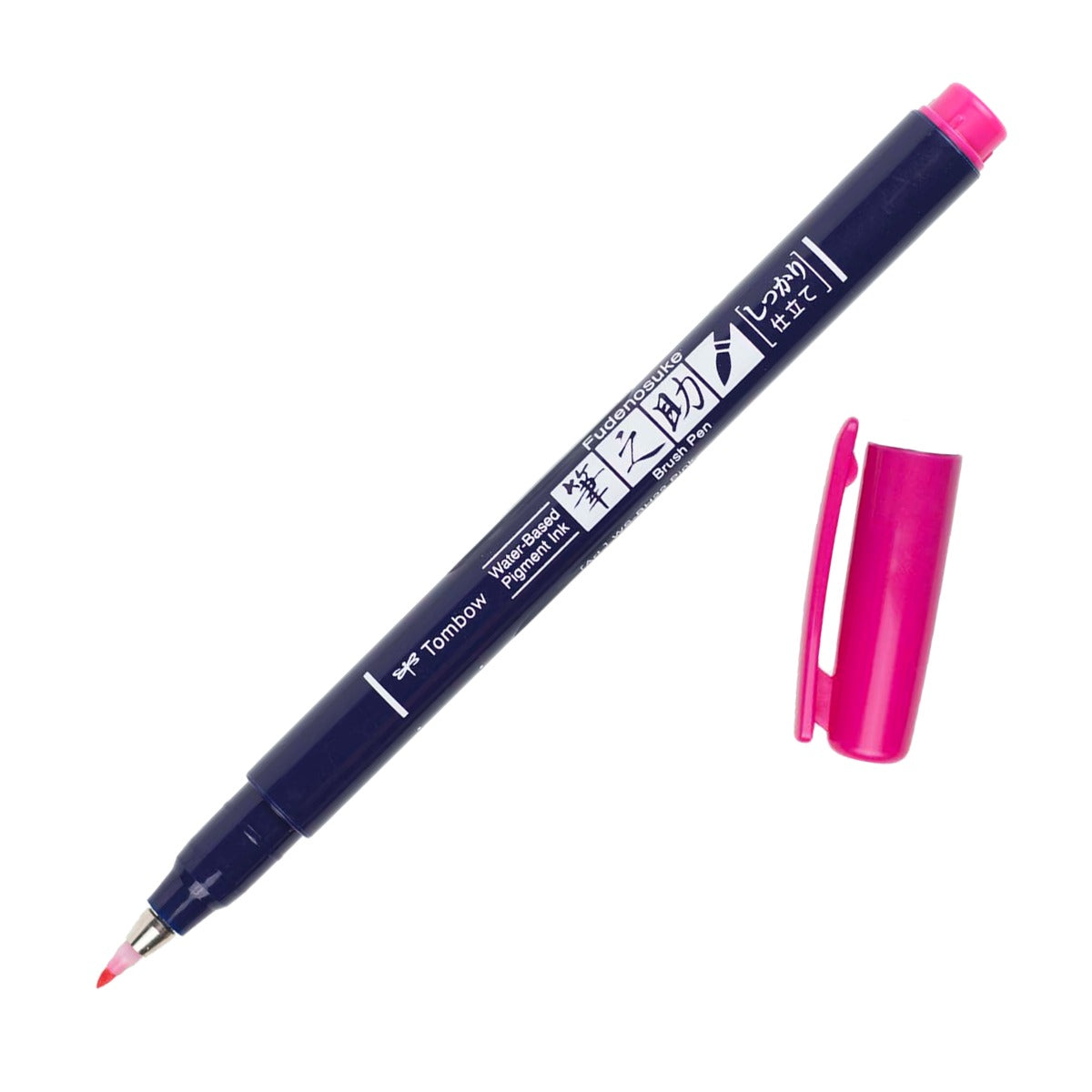 Tombow Fudenosuke Hard Tip Brush Pen, Pink